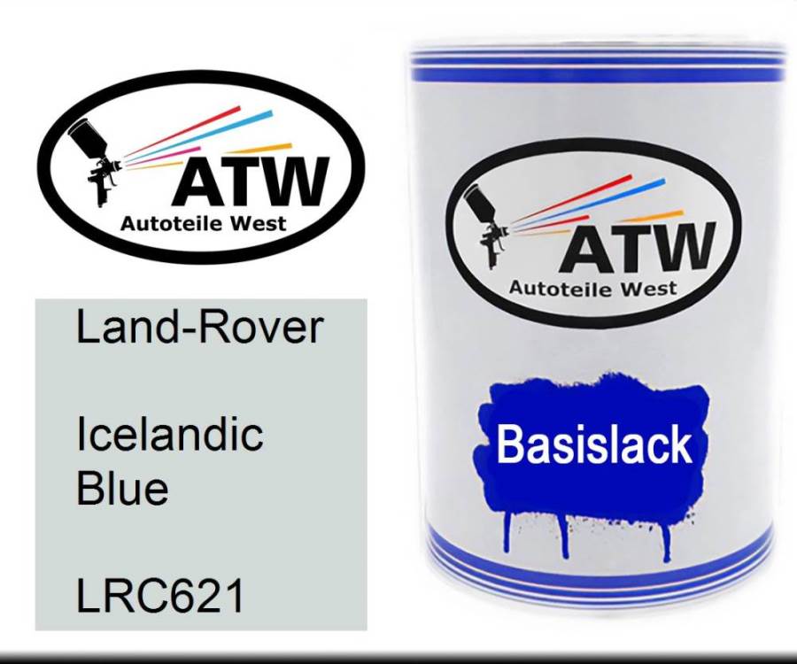 Land-Rover, Icelandic Blue, LRC621: 500ml Lackdose, von ATW Autoteile West.